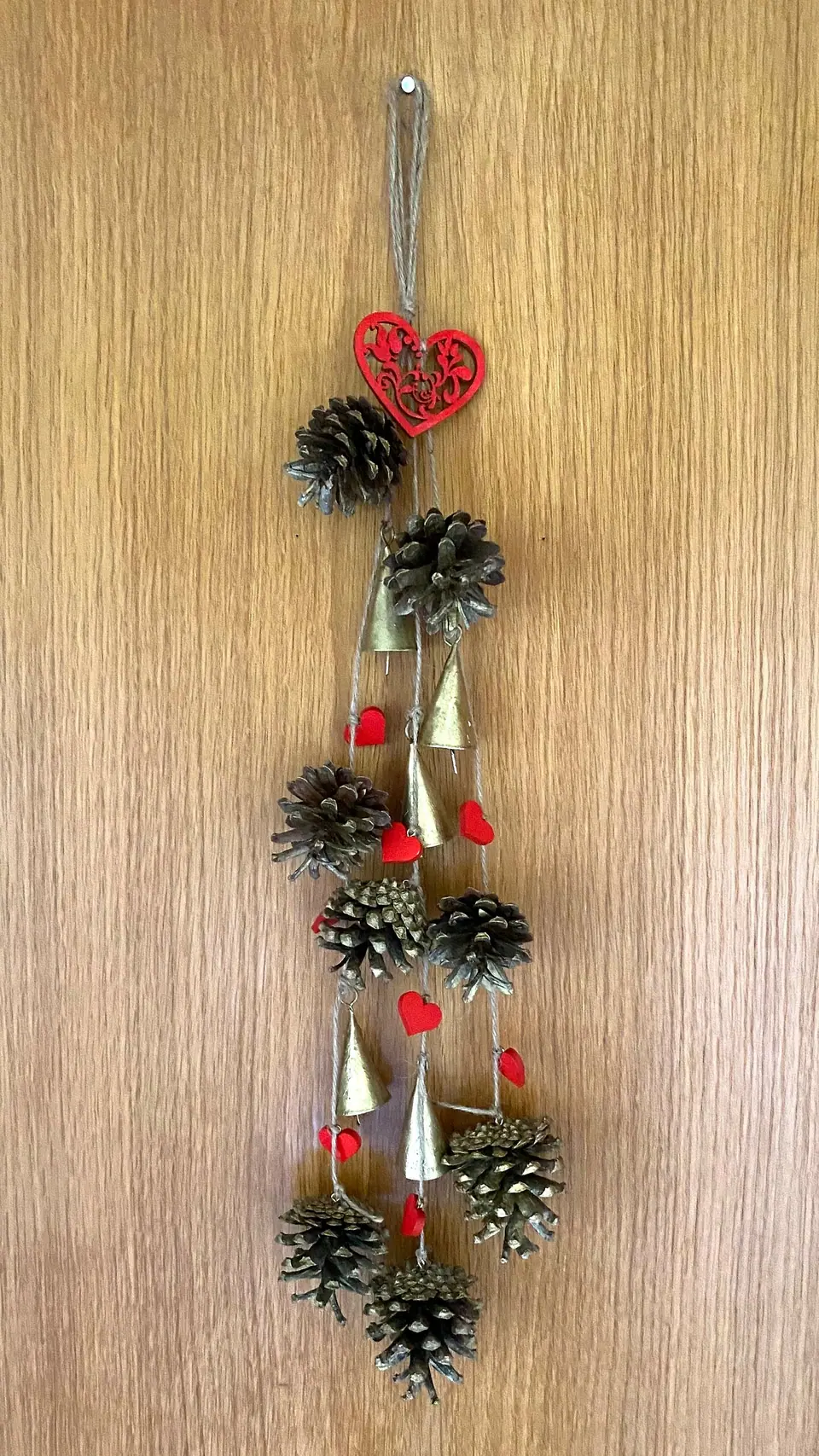 Glockenwindspiel mit Herzmotiv für den Garten, Balkon oder Indoor. Deko, Geburtstag, Geschenk, Einweihungsfeier.