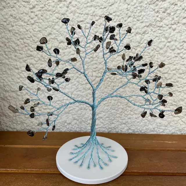 Handmade tree made of wire and natural stones/ decoration/ gift. (photo 2)