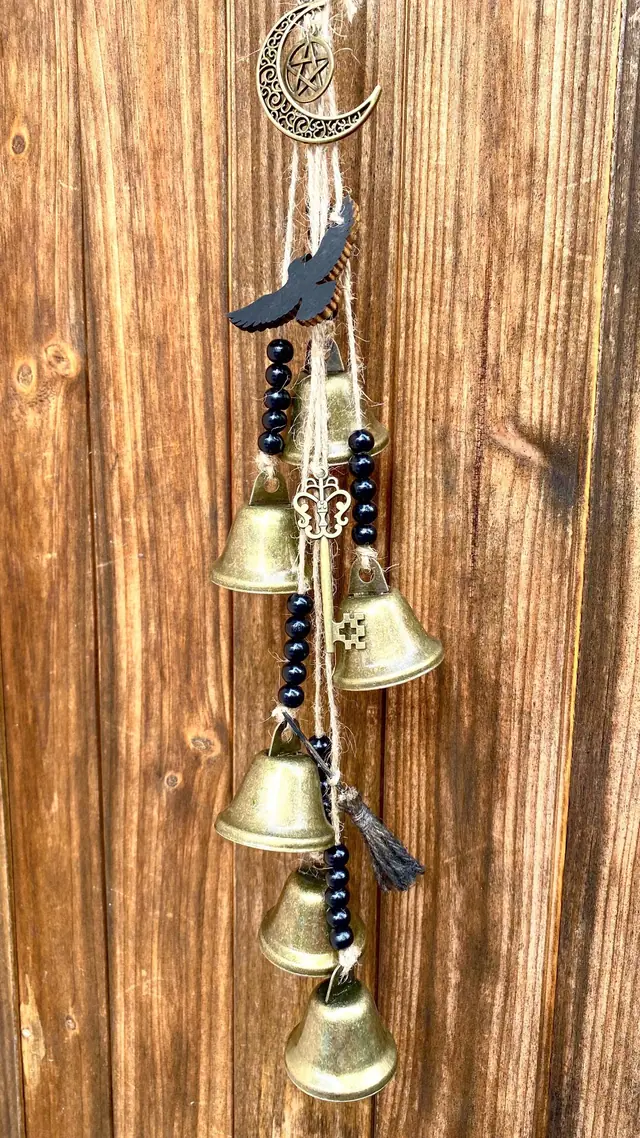 Wind chime “Hexenklang”. Chimes. Magic. Home protection. Wicca. Door pendant. Balcony decoration. Indoor design. Magic Halloween. Mystic (photo 2)