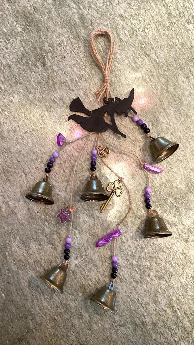 Wind chime “Witch Magic” / Chimes / Magic / House Protection / Wicca / Door Hanger / Balcony Decoration / Indoor Design / Magic Halloween (photo 3)