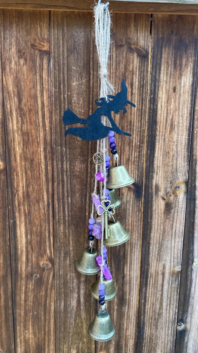 Wind chime “Witch Magic” / Chimes / Magic / House Protection / Wicca / Door Hanger / Balcony Decoration / Indoor Design / Magic Halloween (photo 2)