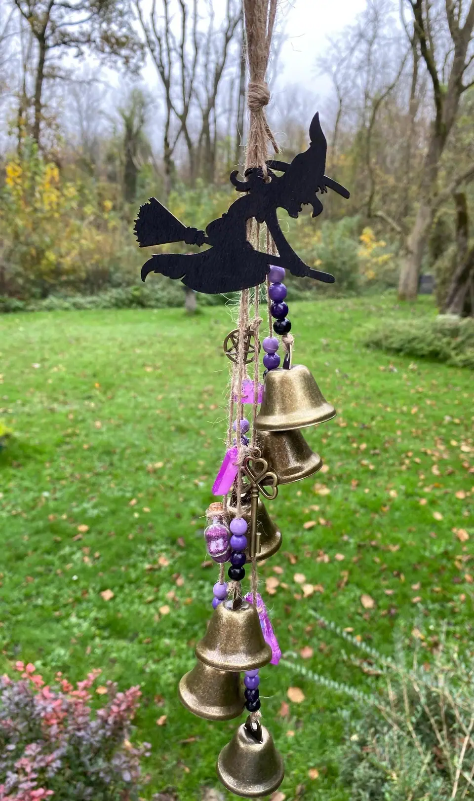 Wind chime “Witch Magic” / Chimes / Magic / House Protection / Wicca / Door Hanger / Balcony Decoration / Indoor Design / Magic Halloween