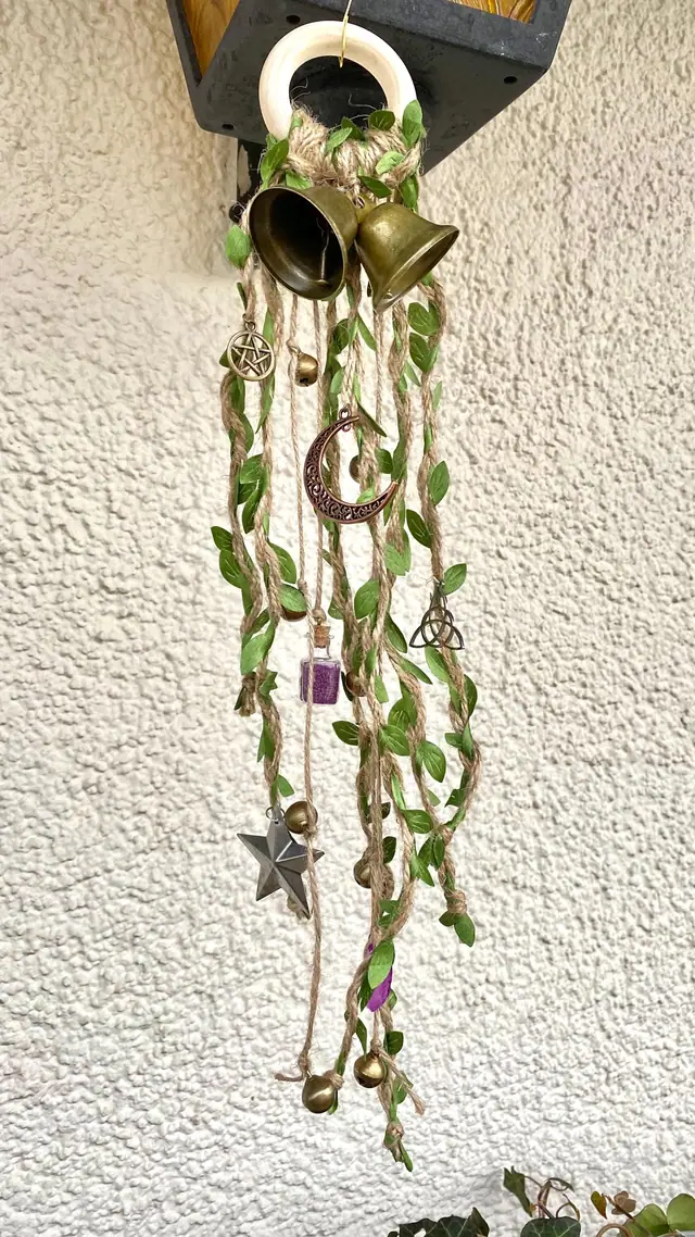 Door hangers for home protection and decoration. Door decorations. Witch bells. Witchy decorations. Door handle decorations. Brass bells. (photo 3)