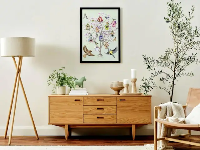 Puzzle “Spring Birdhouses” - 500 / 1000 / 2000 pieces | Magnolias & Tree | Family Puzzle | Gift Idea | Jigsaw for adults. Spring (photo 4)