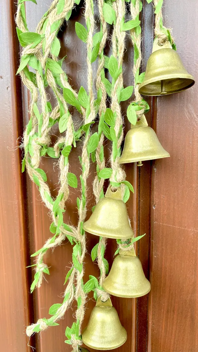 Wind chime “Forest Bells” as a door hanger, door handle decoration, or decoration for balconies and gardens. Stylish. Witch's bell. Witchy (photo 6)