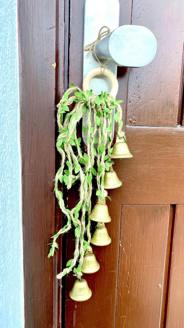 Wind chime “Forest Bells” as a door hanger, door handle decoration, or decoration for balconies and gardens. Stylish. Witch's bell. Witchy (photo 7)