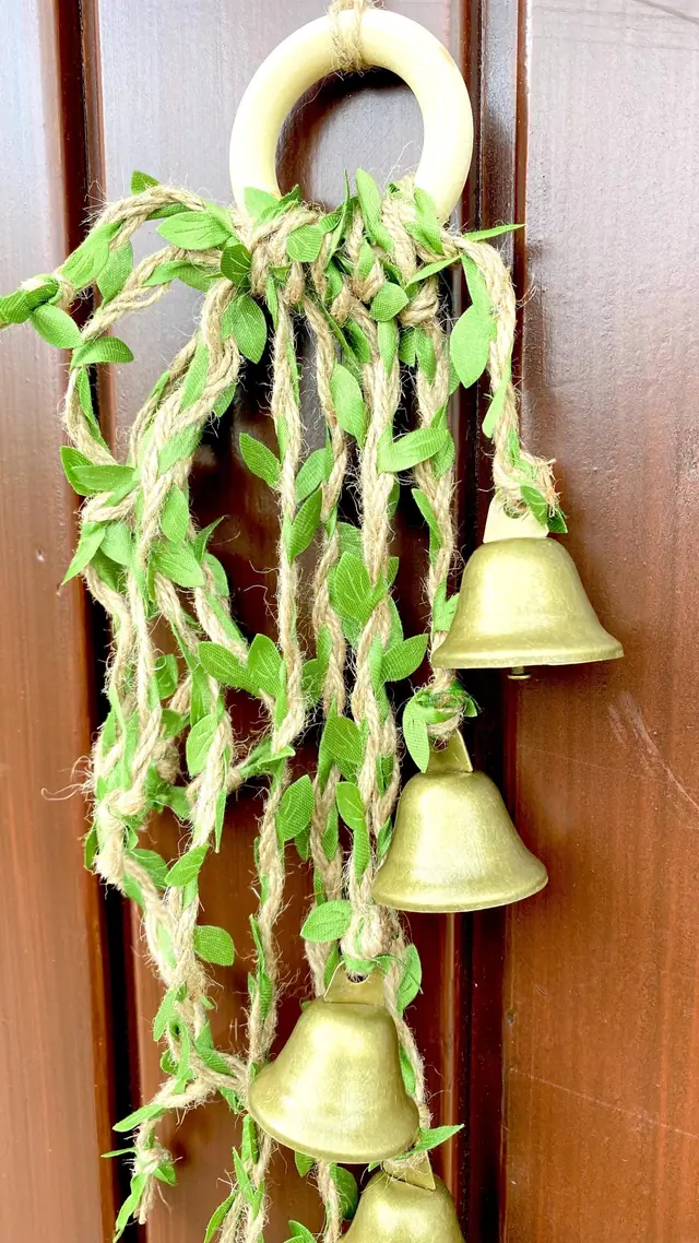 Wind chime “Forest Bells” as a door hanger, door handle decoration, or decoration for balconies and gardens. Stylish. Witch's bell. Witchy (photo 5)