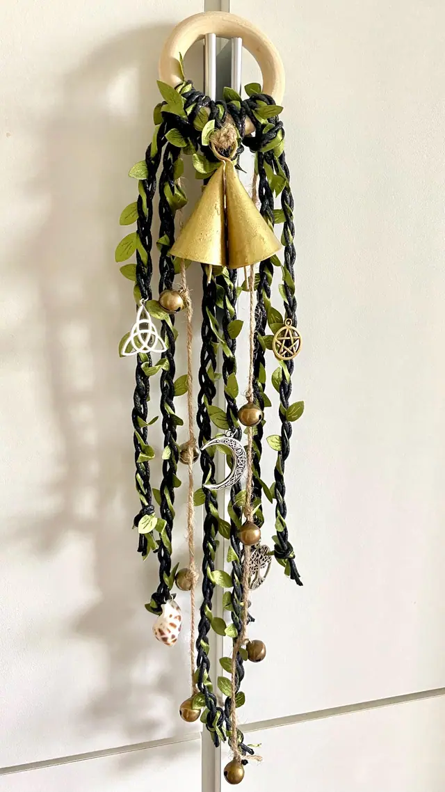 Door hangers for home protection and decoration. Door decorations. Door handle decorations. Witch bells. Wicca. Witchy decorations. Cowbells (photo 2)