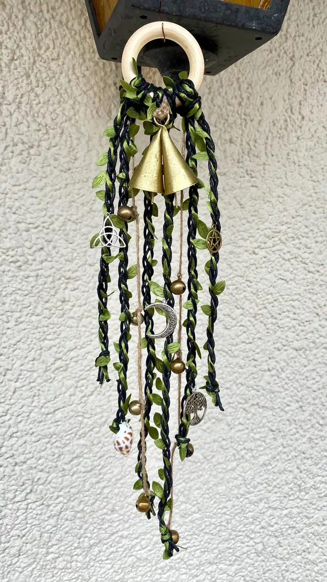 Door hangers for home protection and decoration. Door decorations. Door handle decorations. Witch bells. Wicca. Witchy decorations. Cowbells (photo 3)