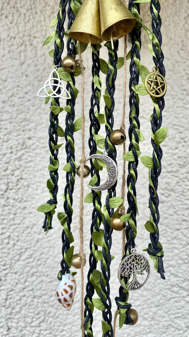 Door hangers for home protection and decoration. Door decorations. Door handle decorations. Witch bells. Wicca. Witchy decorations. Cowbells (photo 4)