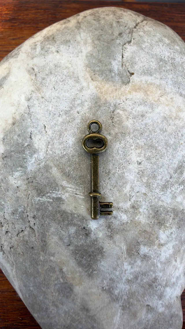 Car charm rearview mirror – Raven charm with bell & key. Vintage car decoration. Witch carriage decoration. Witch car charm. Bird motif (photo 8)
